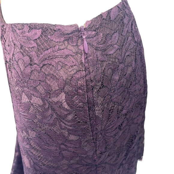 Ralph Lauren Purple Lace Midi Skirt - Picture 5 of 8